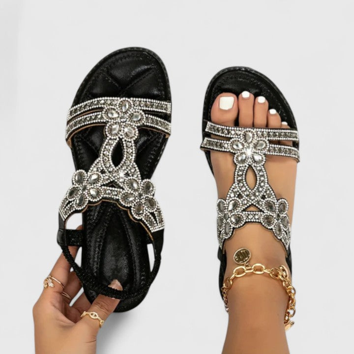 Lavinia | Women's Slip-On Slingback Strap Round Toe Sandals