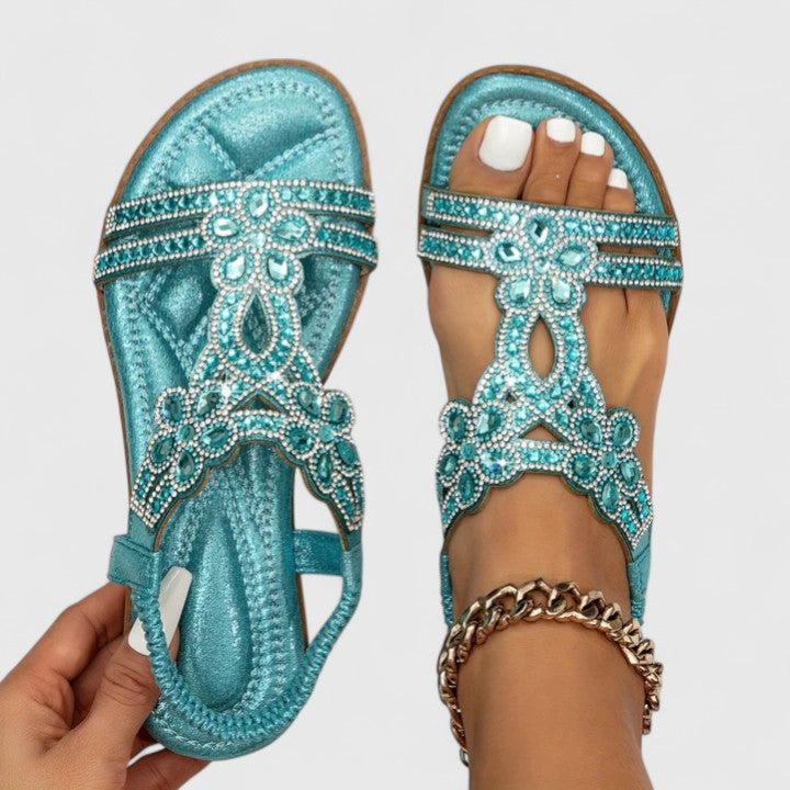 Lavinia | Women's Slip-On Slingback Strap Round Toe Sandals
