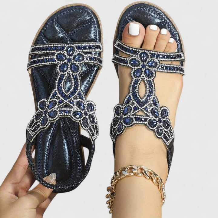 Lavinia | Women's Slip-On Slingback Strap Round Toe Sandals