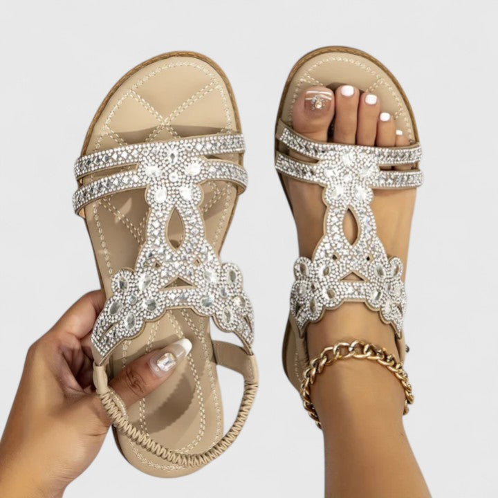 Lavinia | Women's Slip-On Slingback Strap Round Toe Sandals