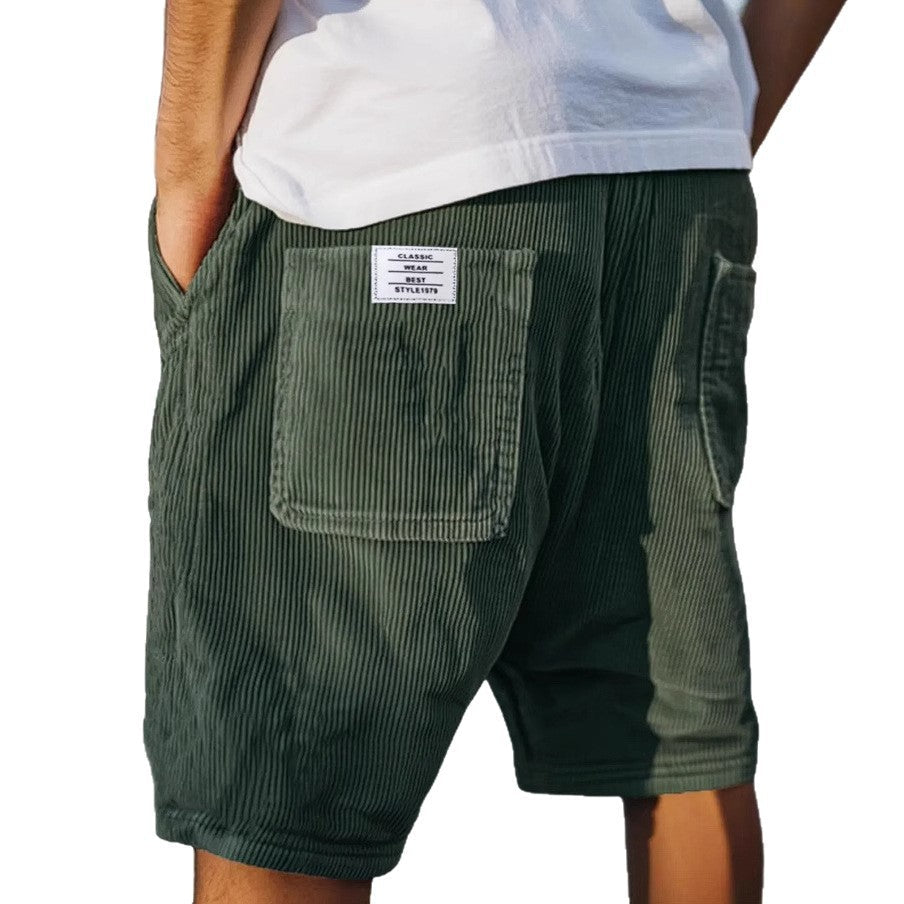 Lawrence | Men's Vertical Stripe Pocket Summer Shorts