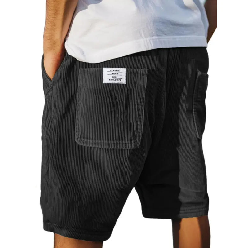 Lawrence | Men's Vertical Stripe Pocket Summer Shorts