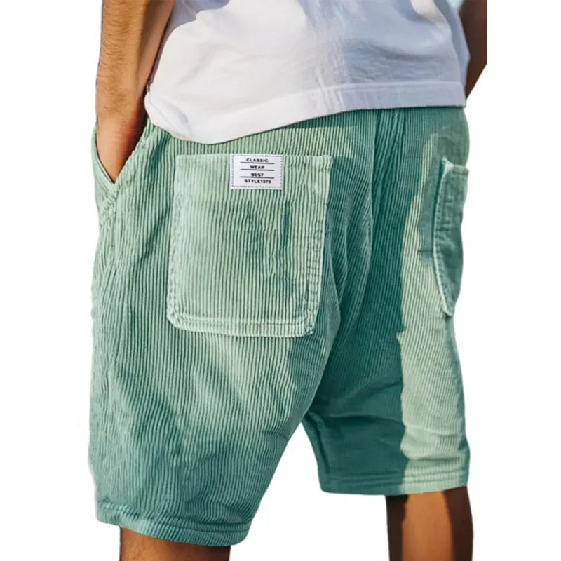 Lawrence | Men's Vertical Stripe Pocket Summer Shorts