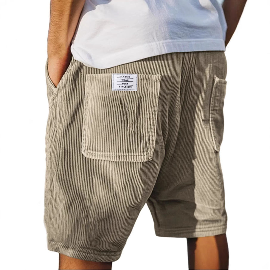 Lawrence | Men's Vertical Stripe Pocket Summer Shorts