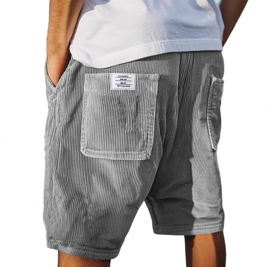 Lawrence | Men's Vertical Stripe Pocket Summer Shorts