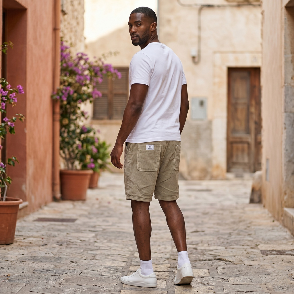 Lawrence | Men's Vertical Stripe Pocket Summer Shorts