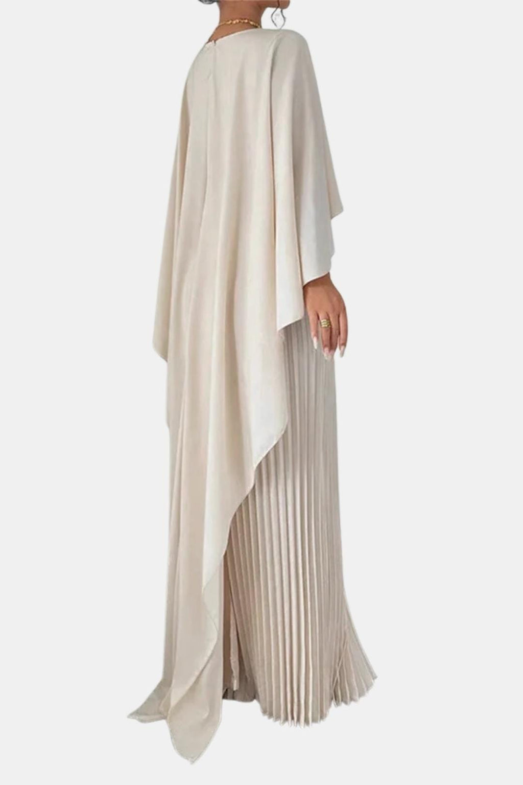 Leanne | Women's Pleated Floor Length Wedding Guest Dress