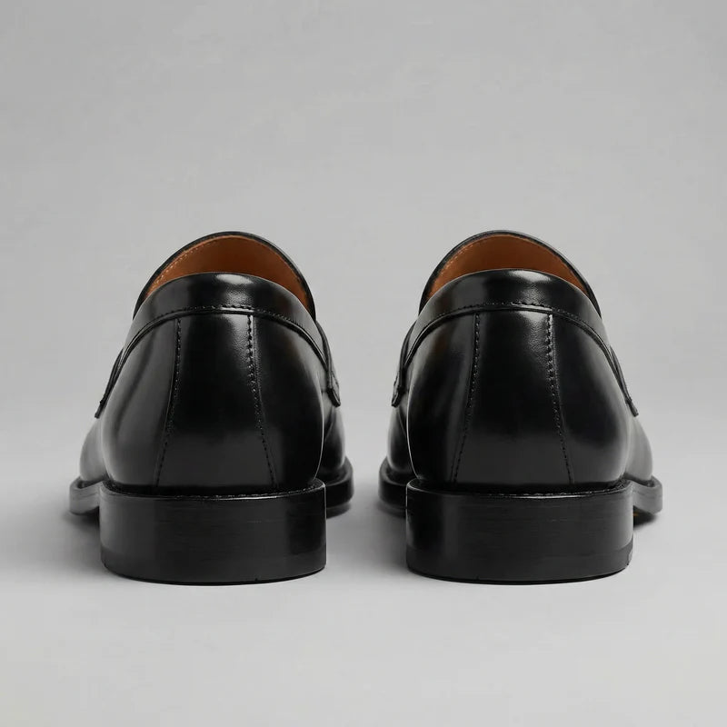 Leroy | Men’s Closed Toe Slip On Low Block Heel Dress Loafers