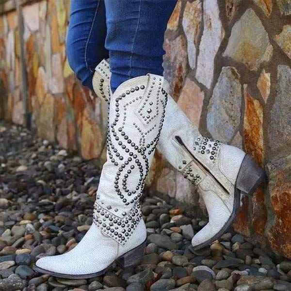 Lily | Women’s Pointed Toe Mid Calf Western Boots
