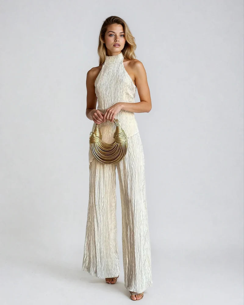 Linda | Women’s Backless Sleeveless High Waisted Matching Set