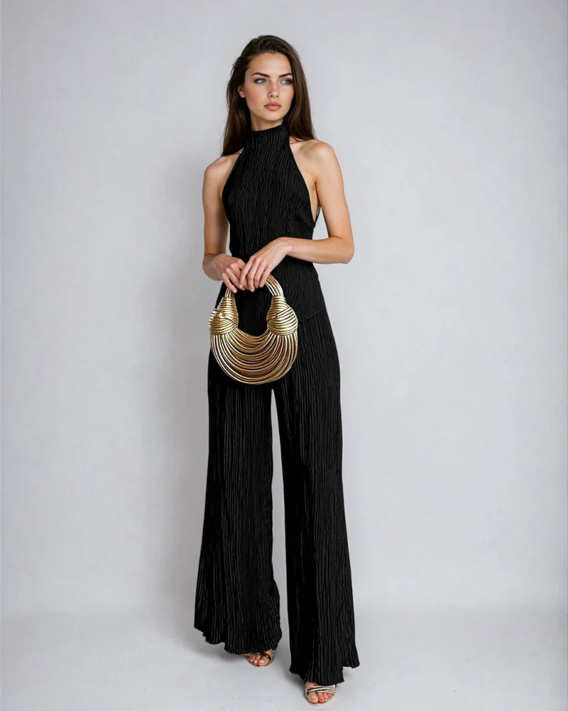 Linda | Women’s Backless Sleeveless High Waisted Matching Set