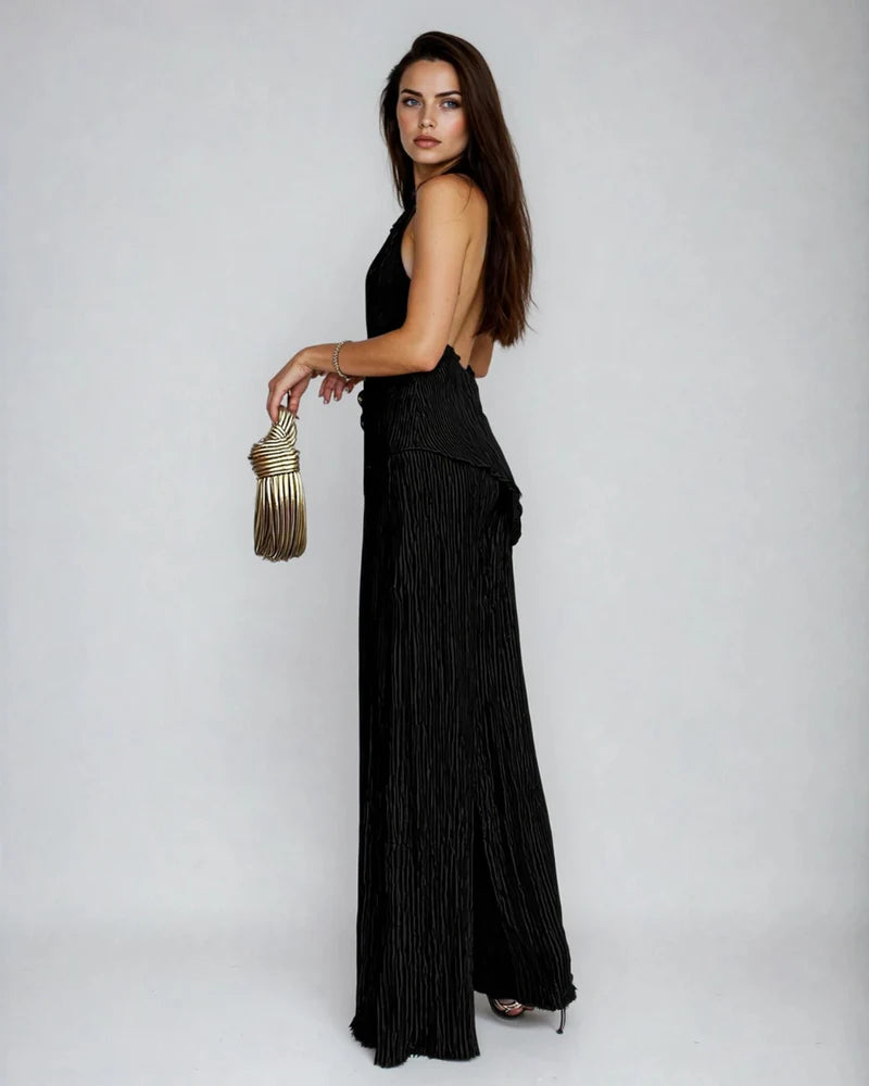 Linda | Women’s Backless Sleeveless High Waisted Matching Set