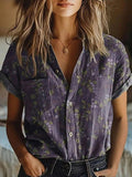 Mabel | Women's Floral Print Short Sleeve Summer Shirt