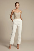 Maddison | Women's Fitted Straight Leg Sleeveless Jumpsuit