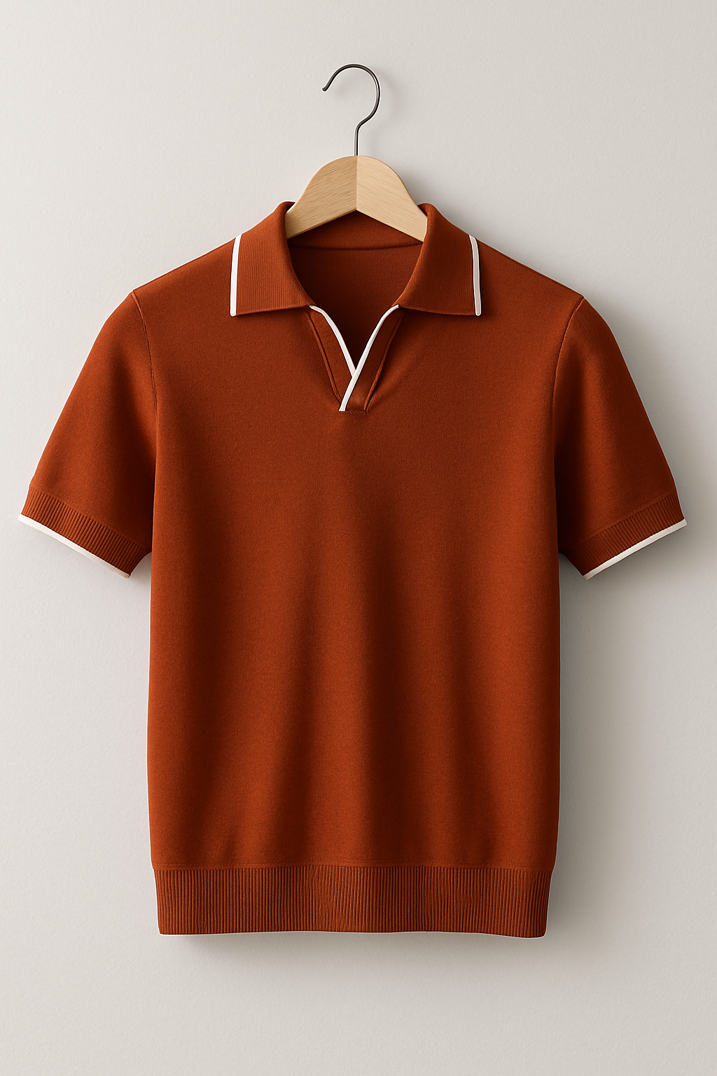 Madeline | Men's Slim Fit Pointed Collar Short Sleeve Polo Shirt