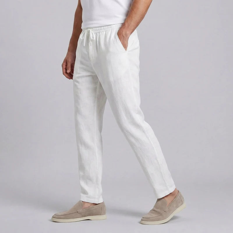 Malachi | Men’s Pockets Straight Leg Drawstring Summer Trousers