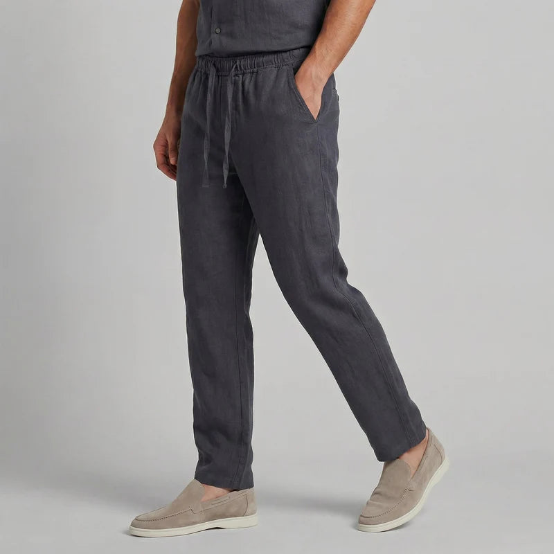 Malachi | Men’s Pockets Straight Leg Drawstring Summer Trousers