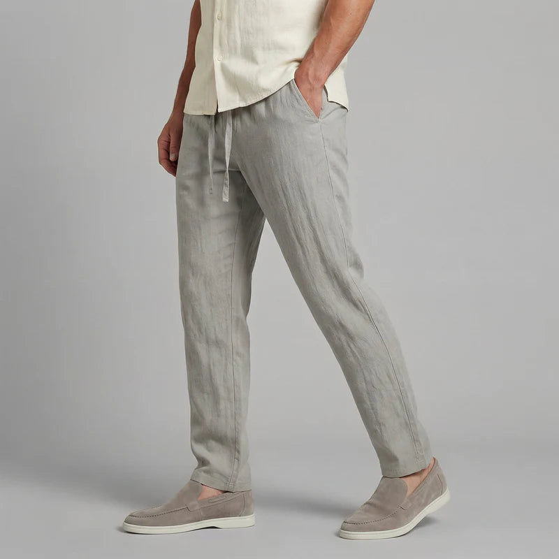 Malachi | Men’s Pockets Straight Leg Drawstring Summer Trousers