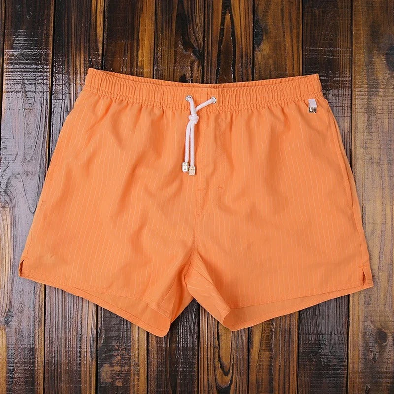 Malcolm | Men's Stripe Pattern Drawstring Swimming Shorts