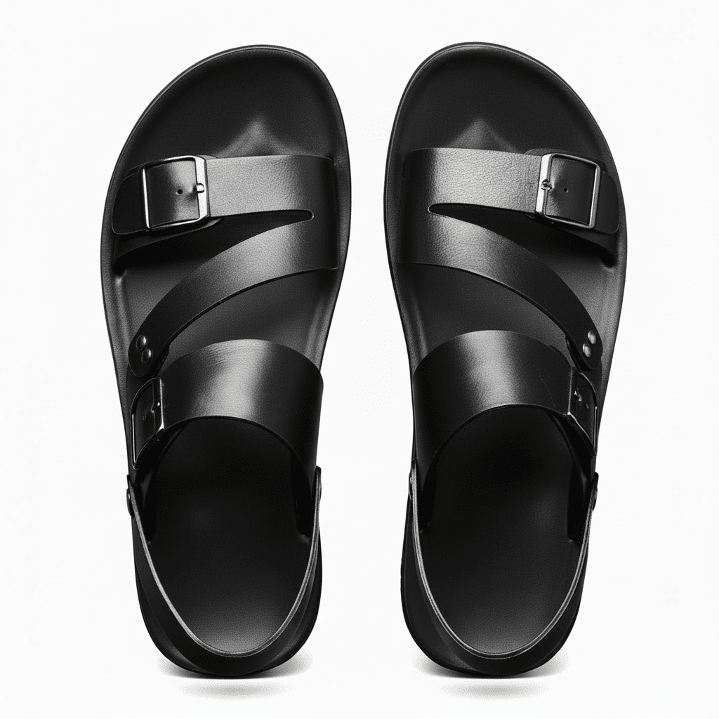 Marcus | Men's Slip-On Cross Strap Open Toe Sandals