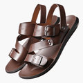 Marcus | Men's Slip-On Cross Strap Open Toe Sandals