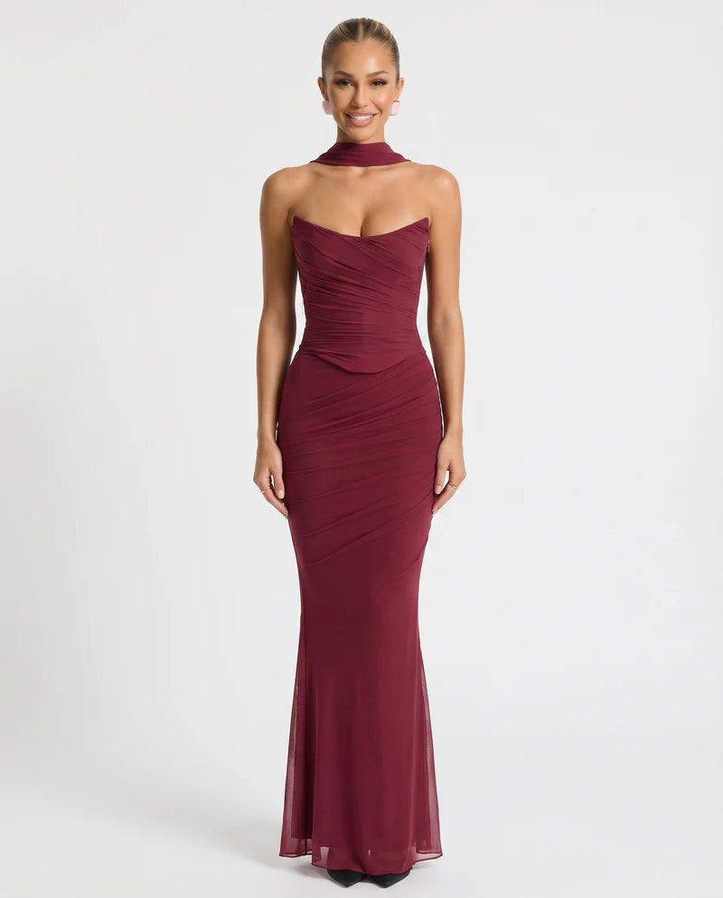Margot | Women's Fitted Sleeveless Open Back Wedding Guest Dress