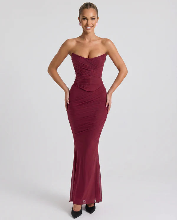 Margot | Women's Fitted Sleeveless Open Back Wedding Guest Dress