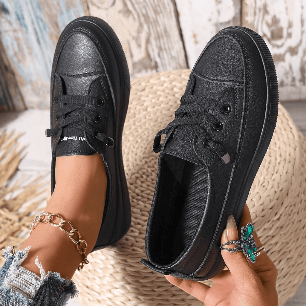 Mariam | Women's Round Toe Lace-Up Low Top Shoes