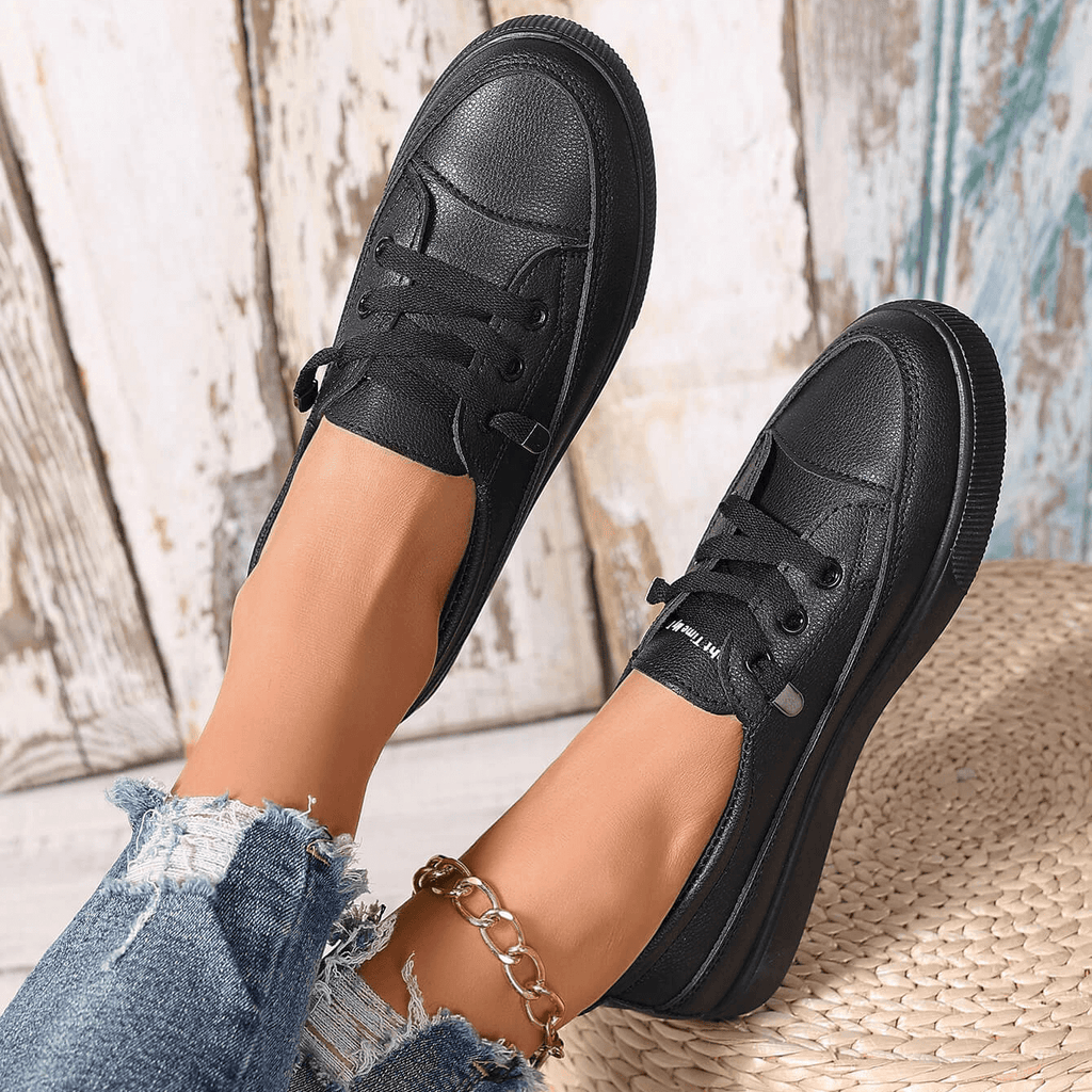 Mariam | Women's Round Toe Lace-Up Low Top Shoes