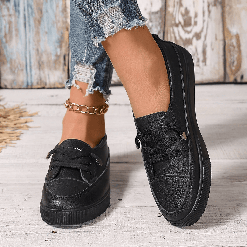 Mariam | Women's Round Toe Lace-Up Low Top Shoes