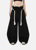 Marigold | Women's Baggy Leg Rope Drawstring Waist Trousers