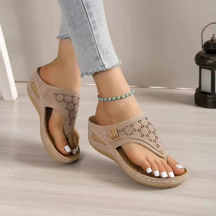 Marsha | Women's Slip-On Round Toe Wedge Platform Slides