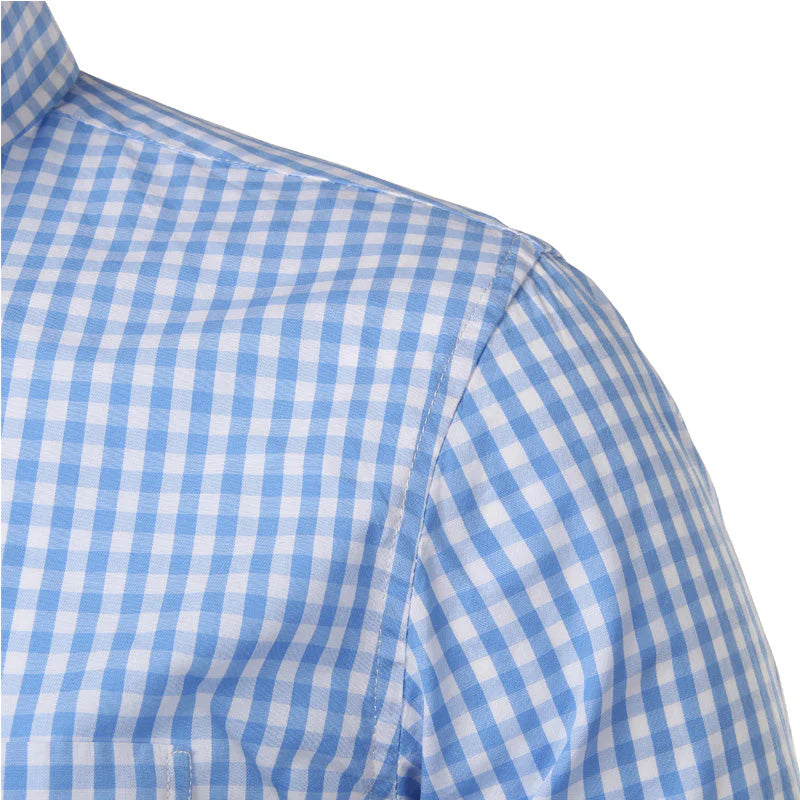 Marshall | Men's Checkered Button Down Long Sleeve Dress Shirt