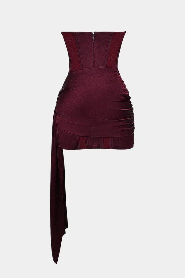Martine | Women's Sleeveless Corset Bodycon Grad Party Mini Dress