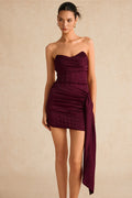Martine | Women's Sleeveless Corset Bodycon Grad Party Mini Dress