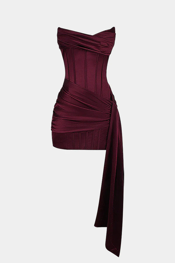 Martine | Women's Sleeveless Corset Bodycon Grad Party Mini Dress