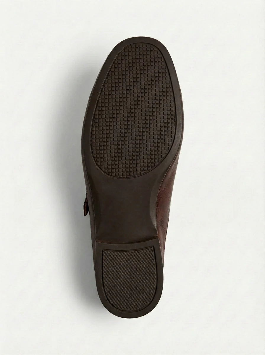 Mary | Women’s Round Toe Buckle Strap Mules