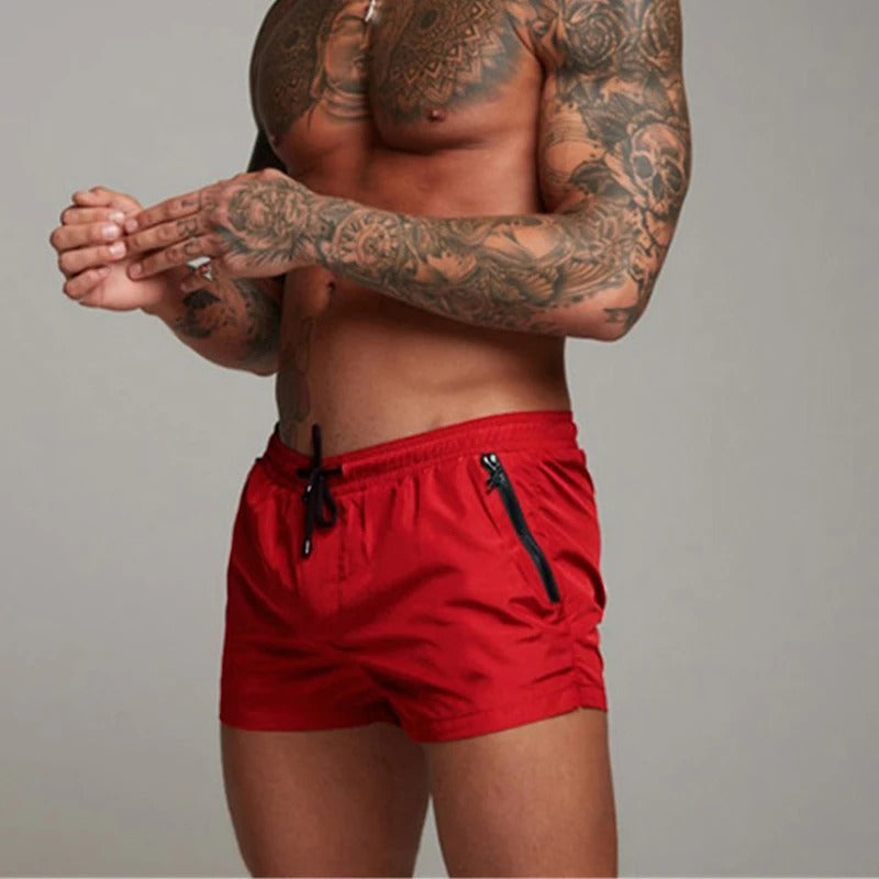 Mason | Men's Zip Pocket Drawstring Swim Shorts