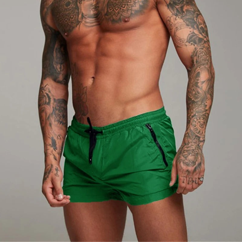 Mason | Men's Zip Pocket Drawstring Swim Shorts