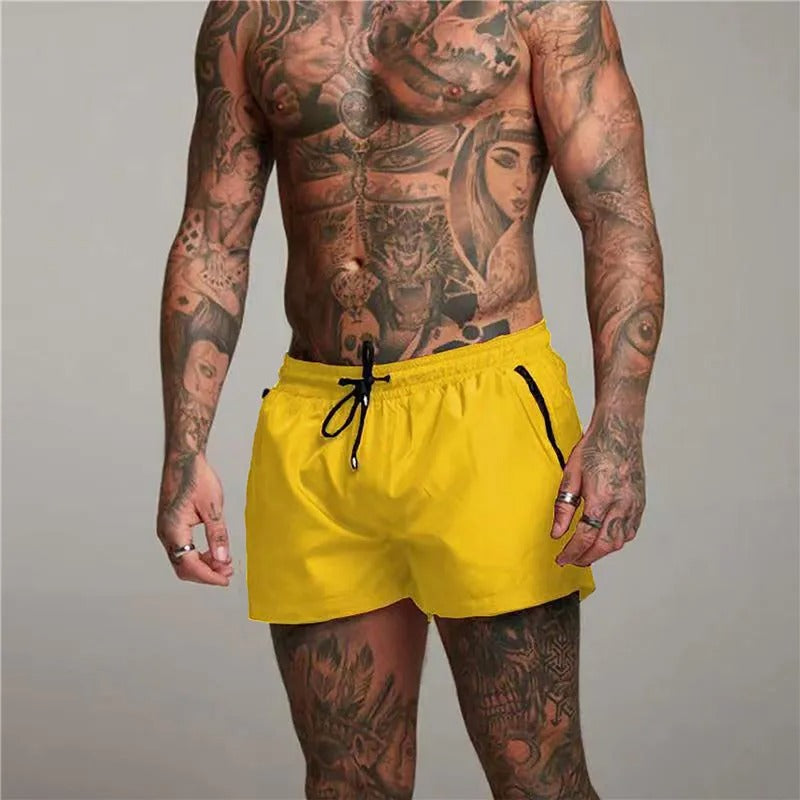 Mason | Men's Zip Pocket Drawstring Swim Shorts