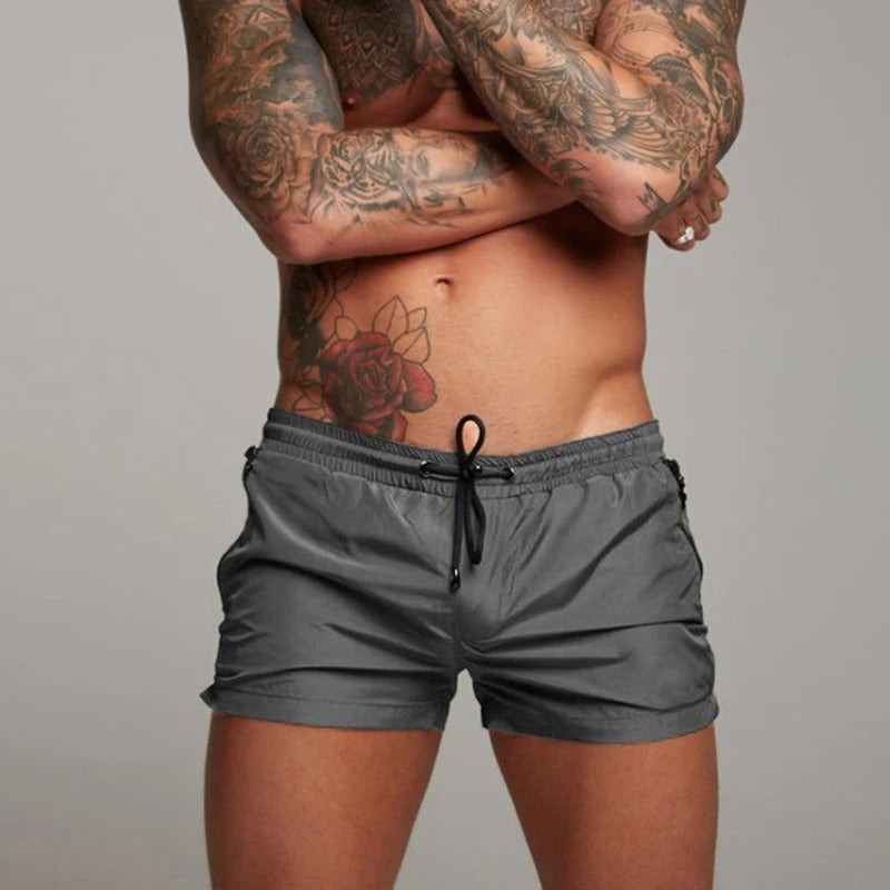 Mason | Men's Zip Pocket Drawstring Swim Shorts