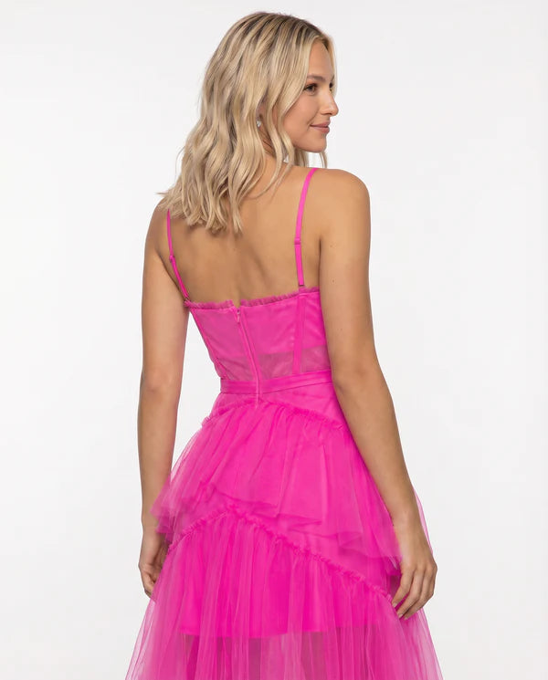 Meaghan | Women's Tiered Square Neck Sleeveless Maxi Dress