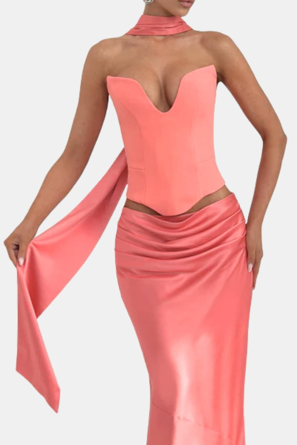 Mercedes | Women's Double-Layered Draped Shawl Scarf