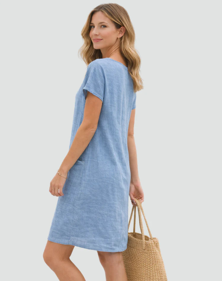 Mikayla | Women’s Scoop Neck Short Sleeve Summer Mini Dress