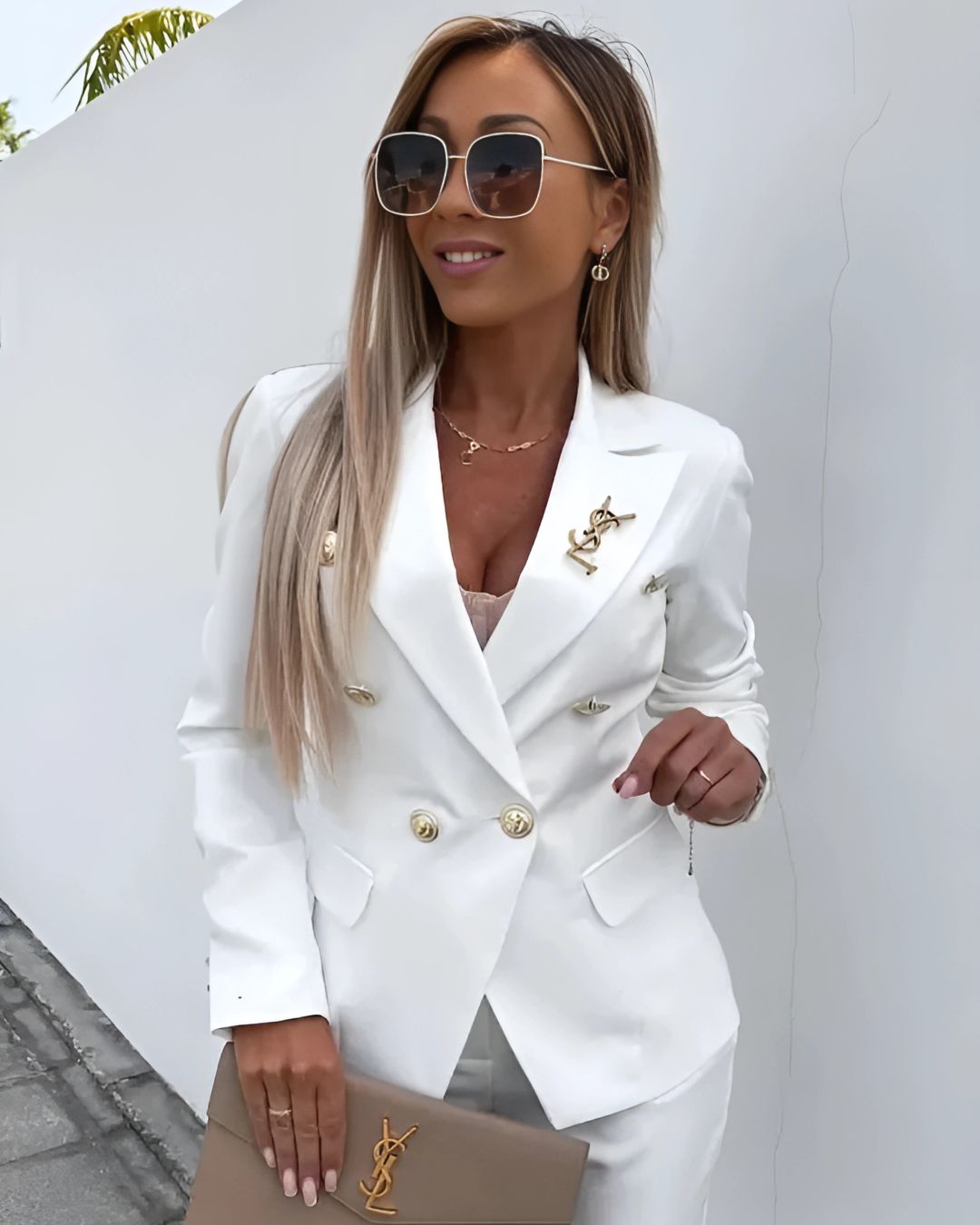 Miriam | Women's Notched Lapel Double Breasted Two Piece Suit