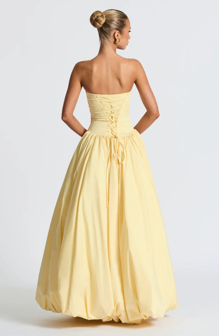 Natalia | Women's Sleeveless Puffball Flowy Wedding Guest Dress
