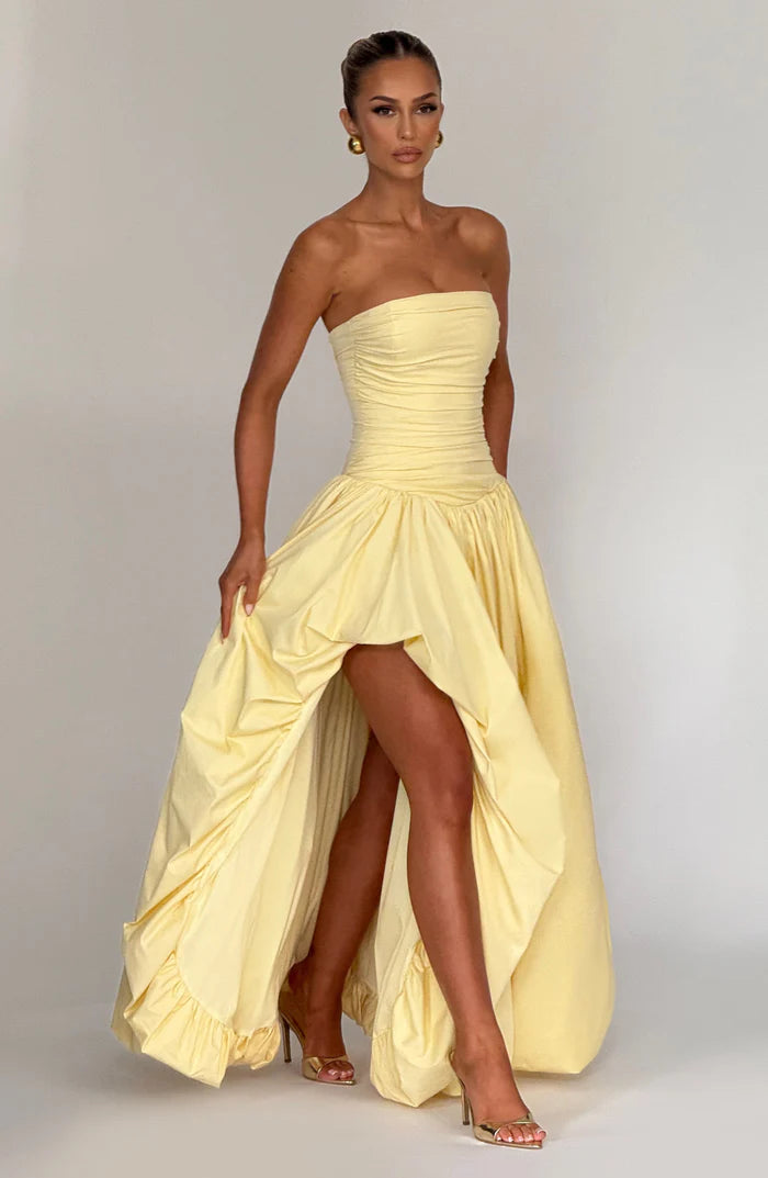 Natalia | Women's Sleeveless Puffball Flowy Wedding Guest Dress