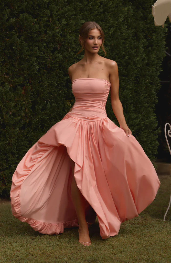 Natalia | Women's Sleeveless Puffball Flowy Wedding Guest Dress
