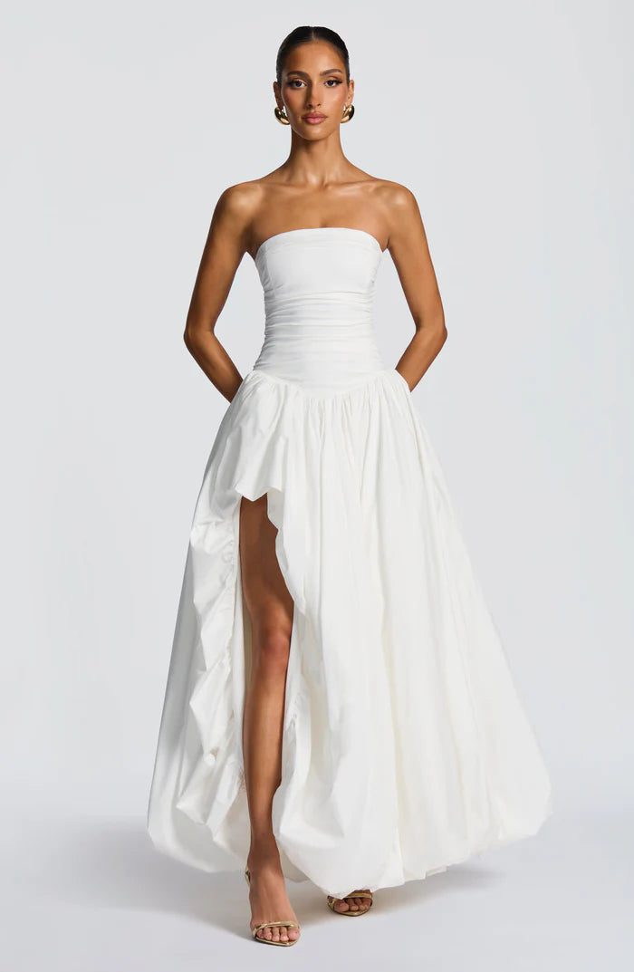 Natalia | Women's Sleeveless Puffball Flowy Wedding Guest Dress