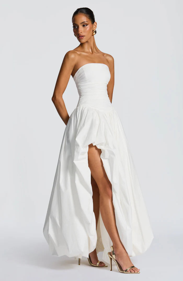 Natalia | Women's Sleeveless Puffball Flowy Wedding Guest Dress